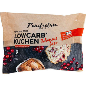 Panifactum Low Carb Johannisbeerkuchen glutenfrei weizenfrei vegan