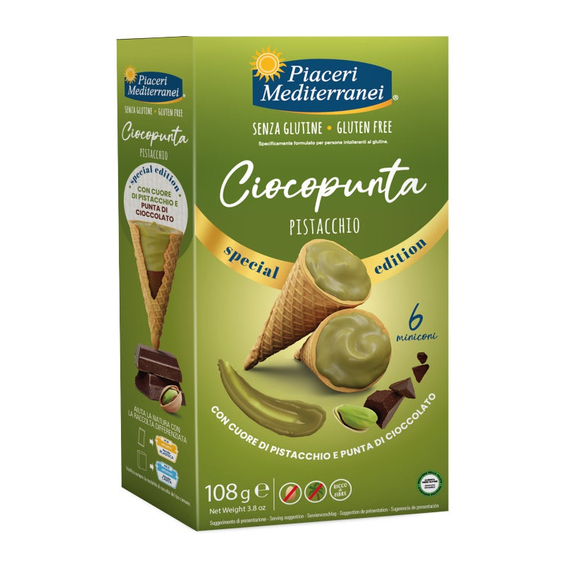 Piaceri Mediterranei Ciocopunta Pistacchio Waffelsnack glutenfrei