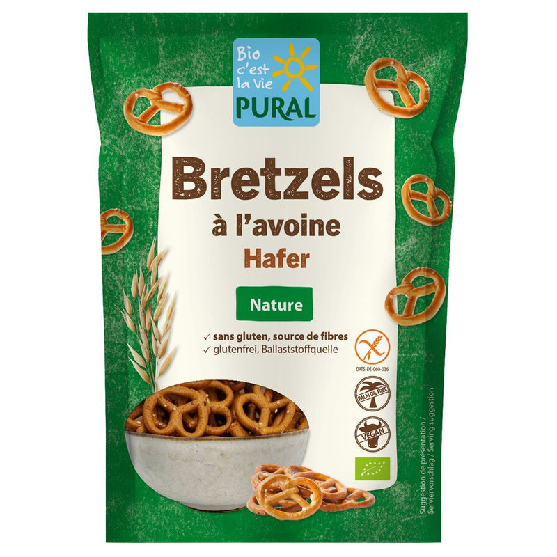 Pural Hafer Brezeln glutenfrei weizenfrei Salzgebäck bio vegan
