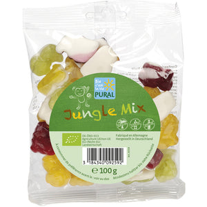 Pural Jungle Mix Fruchtgummi glutenfrei weizenfrei bio für Kinder