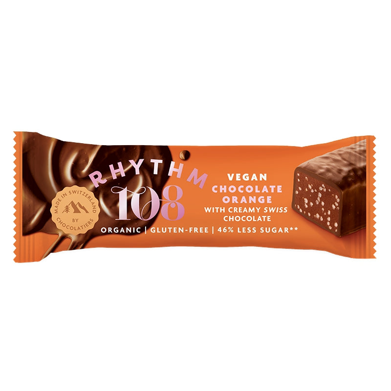 Rhythm108 Schoko Orange Hafer Riegel glutenfrei vegan bio Zöliakie