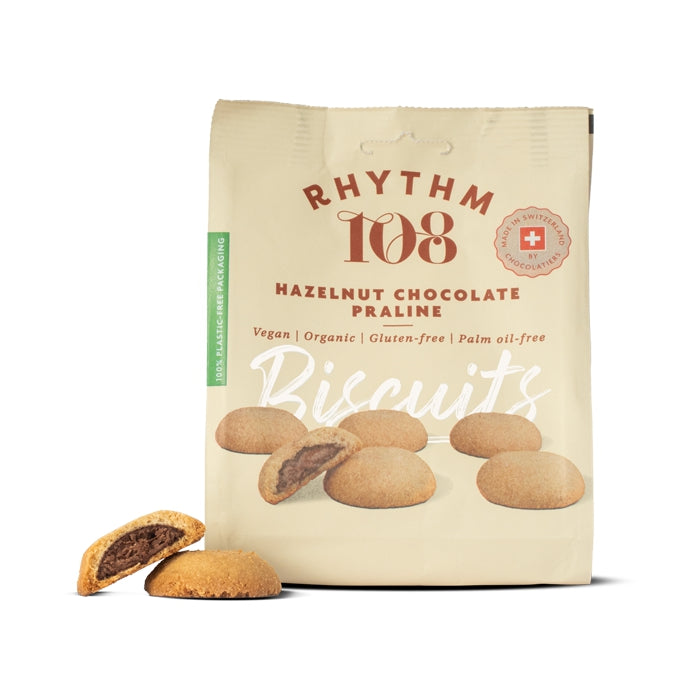 Rhythm 108 Biscuits Haselnuss Schoko Praline Kekse glutenfrei vegan