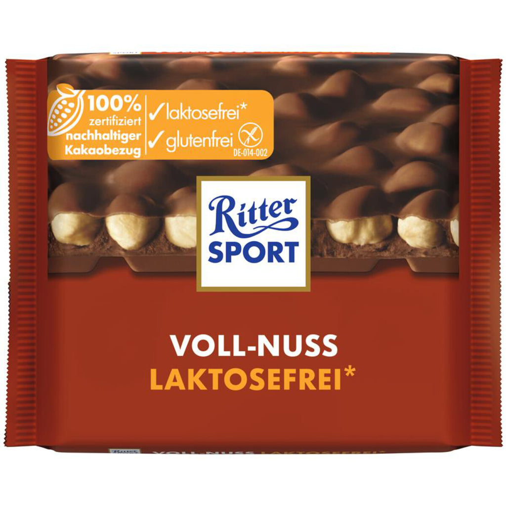 Ritter Sport Voll-Nuss Schokolade Laktosefrei glutenfrei weizenfrei
