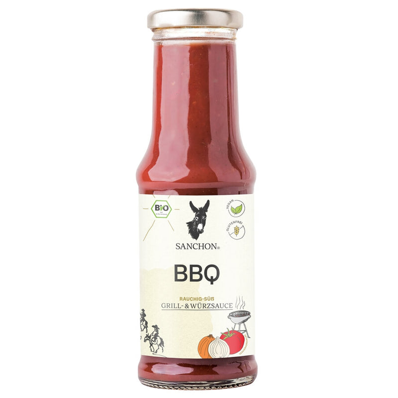 Sanchon Barbecue BBQ Sauce pikant rauchig glutenfrei weizenfrei vegan