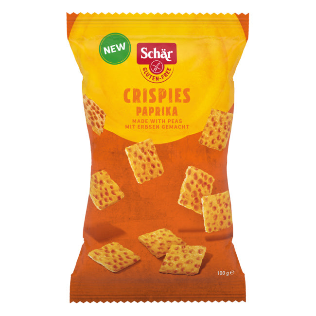 Dr. Schär Crispies Paprika glutenfrei Salzgebäck Chips weizenfrei