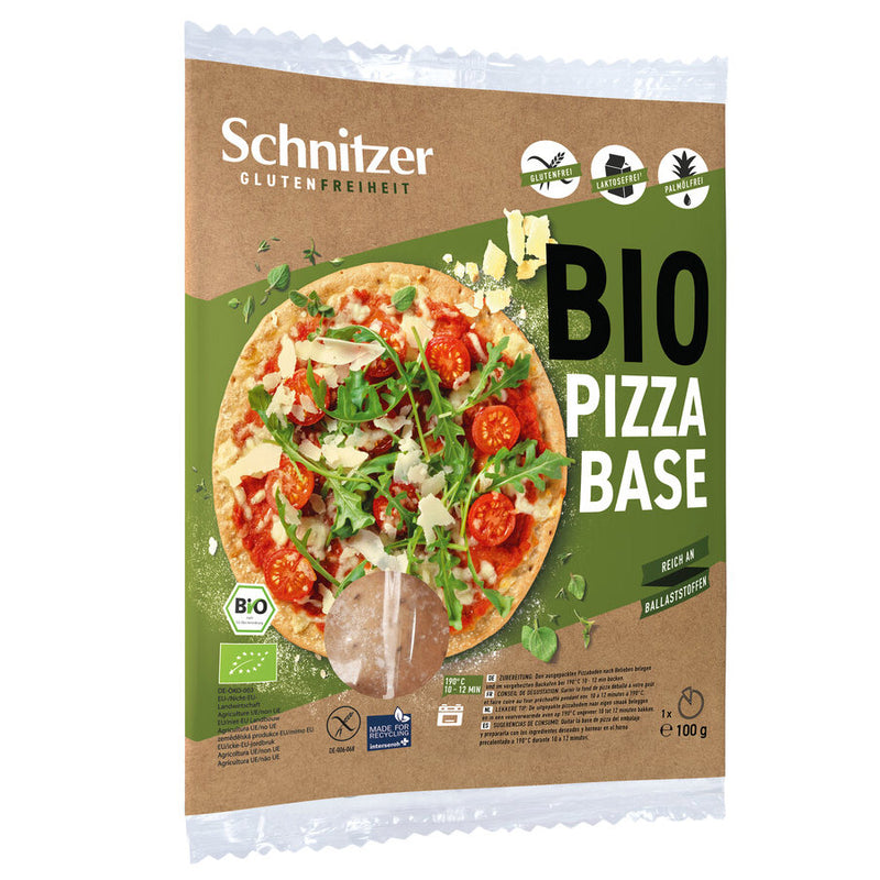 Schnitzer Pizzaboden glutenfrei weizenfrei bio Pizzabase 