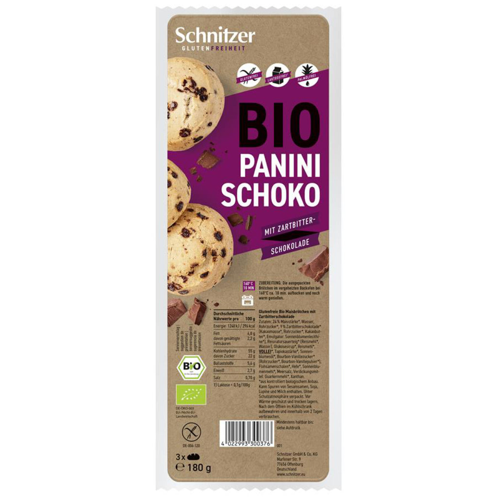 Schnitzer Panini Schoko Brötchen glutenfrei easyglutenfree.shop Steyr