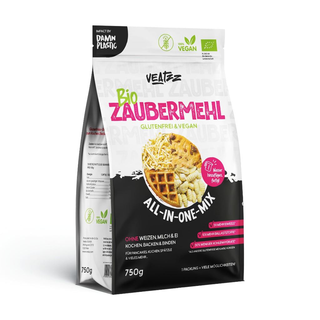 Veatzz Zaubermehl Bio Backmischung glutenfrei vegan weizenfrei