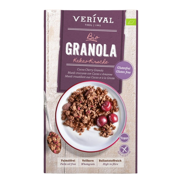 Verival Granola Kirsche Kakao Bio glutenfrei Gourmet Frühstück vegan