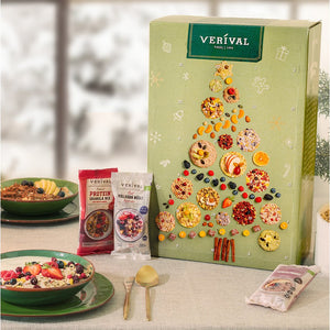 Adventkalender Box glutenfrei Müsli und Porridge Brei vegan bio