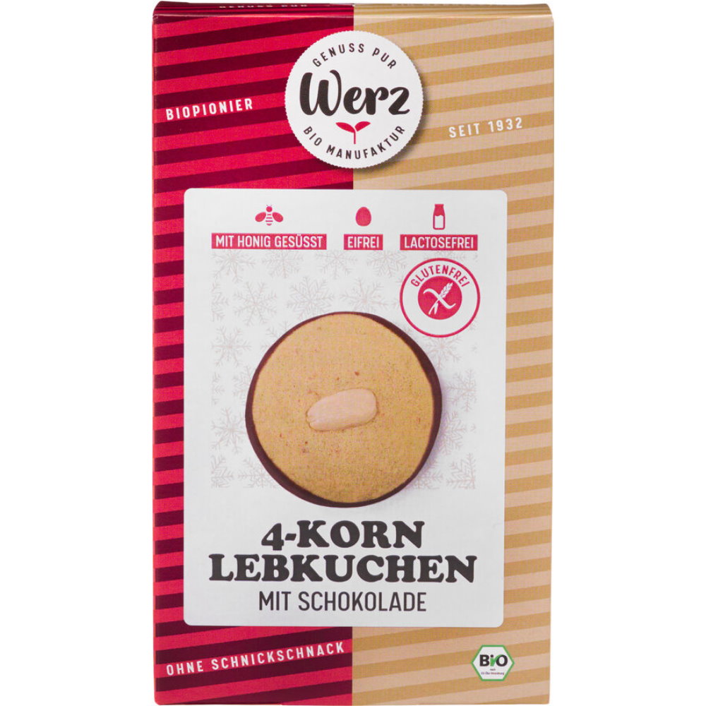 4-Korn Lebkuchen mit Schokolade