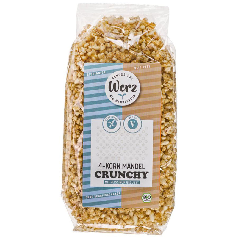 Werz 4-Korn Mandel Crunchy glutenfrei weizenfrei bio vegan Zöliakie