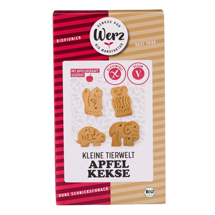 Werz Kleine Tierwelt Apfelkekse glutenfrei weizenfrei bio easyglutenfree shop