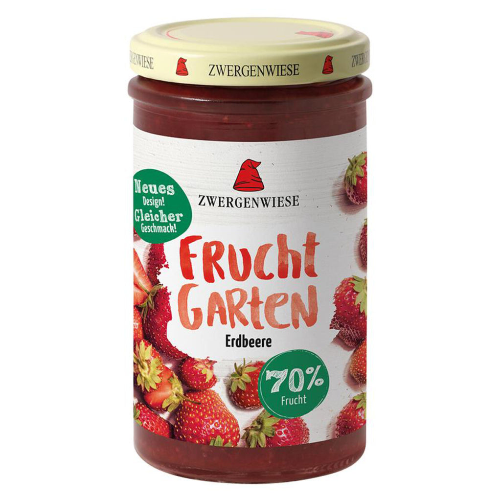 Zwergenwiese Fruchtkarten Aufstrich Erdbeere Marmelade glutenfrei bio vegan