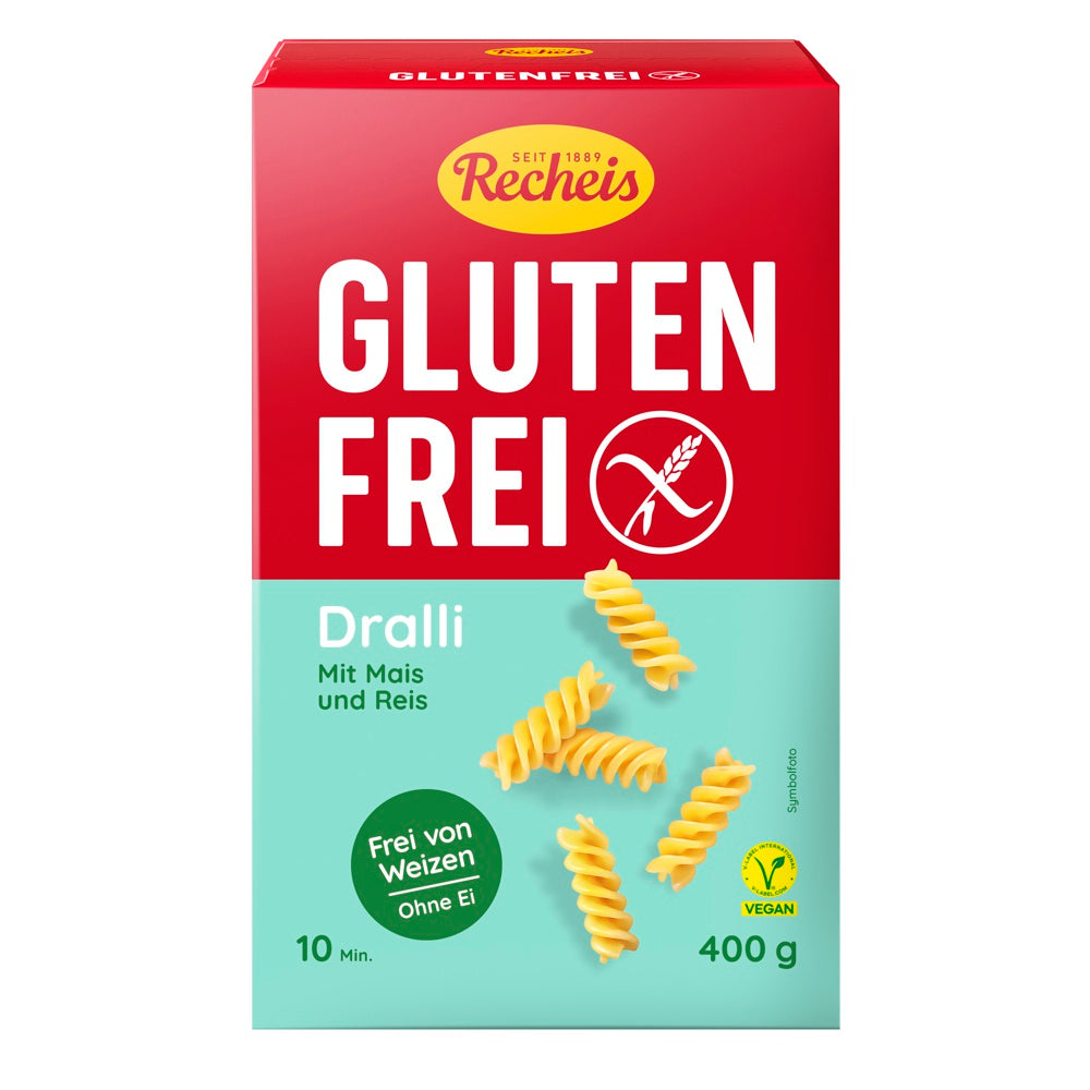 Recheis Dralli Nudeln Pasta glutenfrei weizenfrei Zöliakie