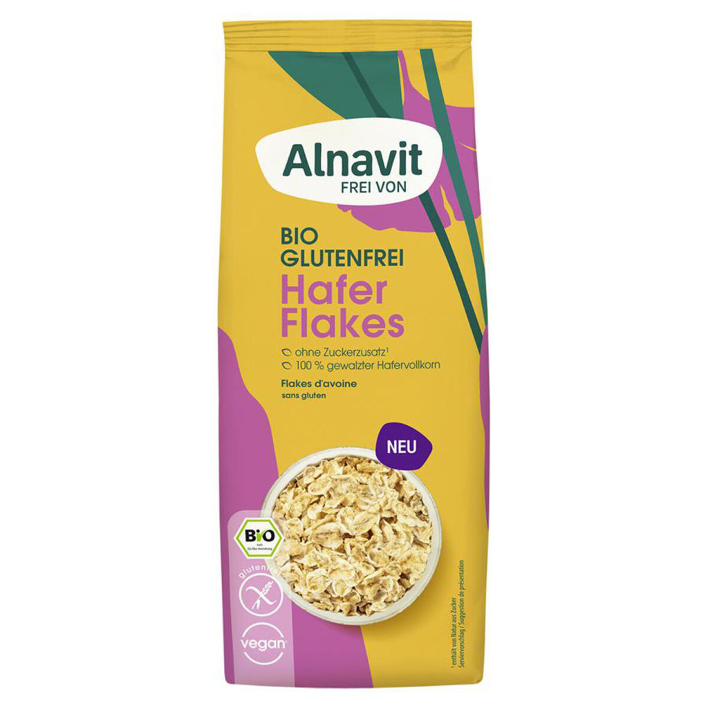 Alnavit Hafer Flakes glutenfrei weizenfrei Zöliakie Bio Vegan