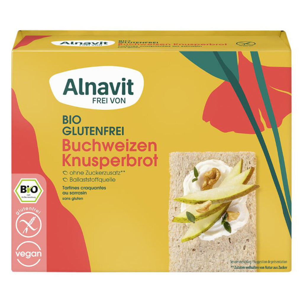 Alnavit Knusperbrot Buchweizen glutenfrei weizenfrei bio Zöliakie