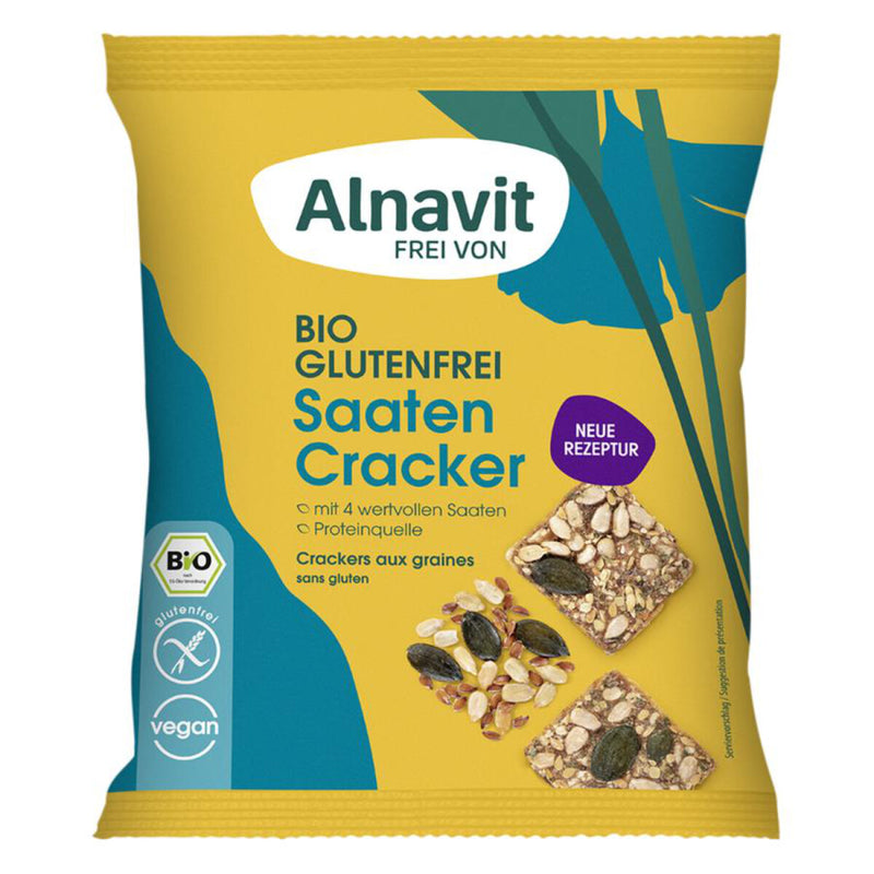 Alnavit Saaten Cracker Bio glutenfrei weizenfrei Zöliakie