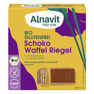 Alnavit Schoko Waffel Riegel glutenfrei weizenfrei Zöliakie