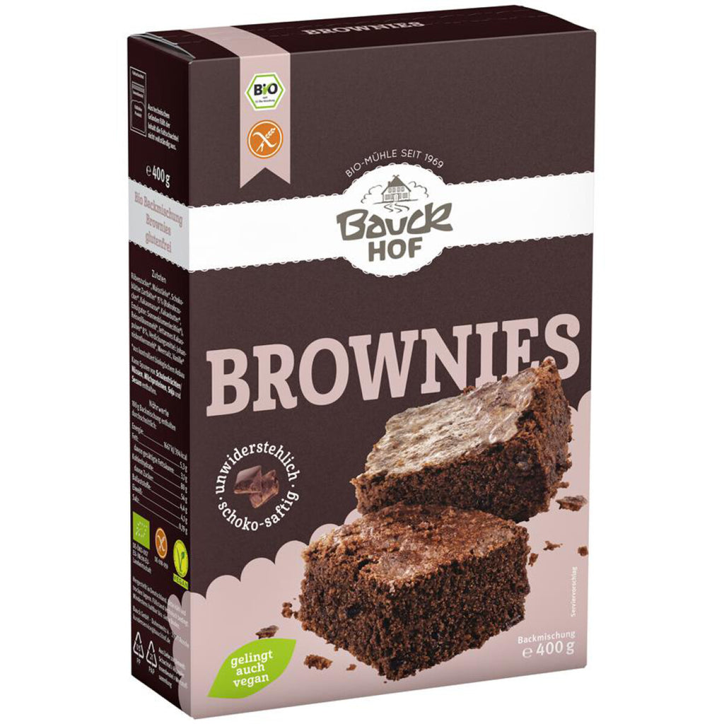 Bauckhof Brownie Backmischung bio glutenfrei vegan easy gluten free Shop