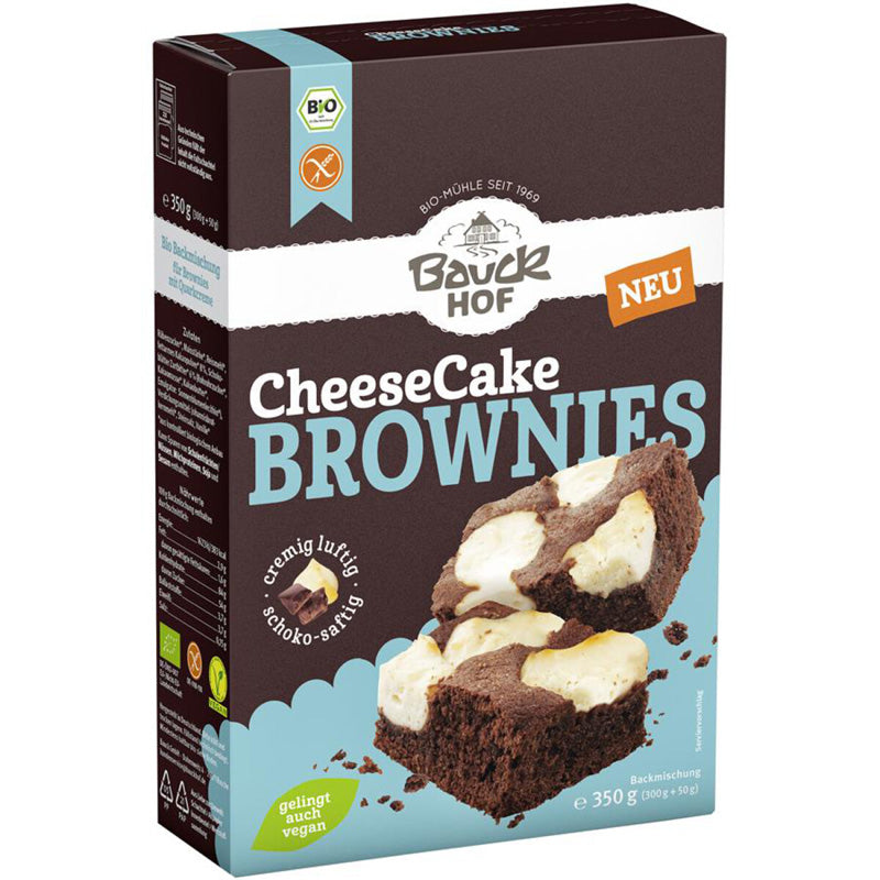 Bauckhof Backmix Cheesecake Brownies glutenfrei weizenfrei bio