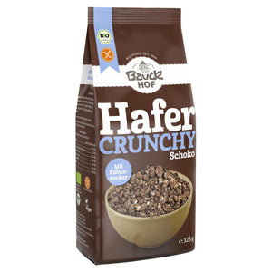 Bauckhof Hafer Crunchy Schoko Müsli Frühstück glutenfrei laktosefrei