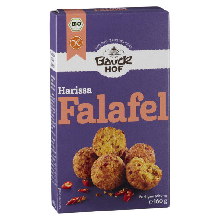 Bauckhof Falafel Harissa Fertigmischung glutenfrei weizenfrei laktosefrei bio