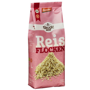 Bauckhof Reisflocken Vollkorn demeter bio glutenfrei weizenfrei 