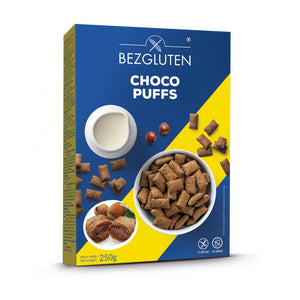 Bezgluten Choco Puffs glutenfrei weizenfrei Frühstück