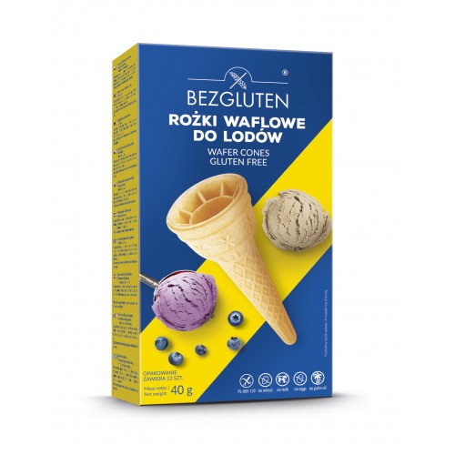 Bezgluten Eistüten Waffeln Tulips glutenfrei weizenfrei laktosefrei