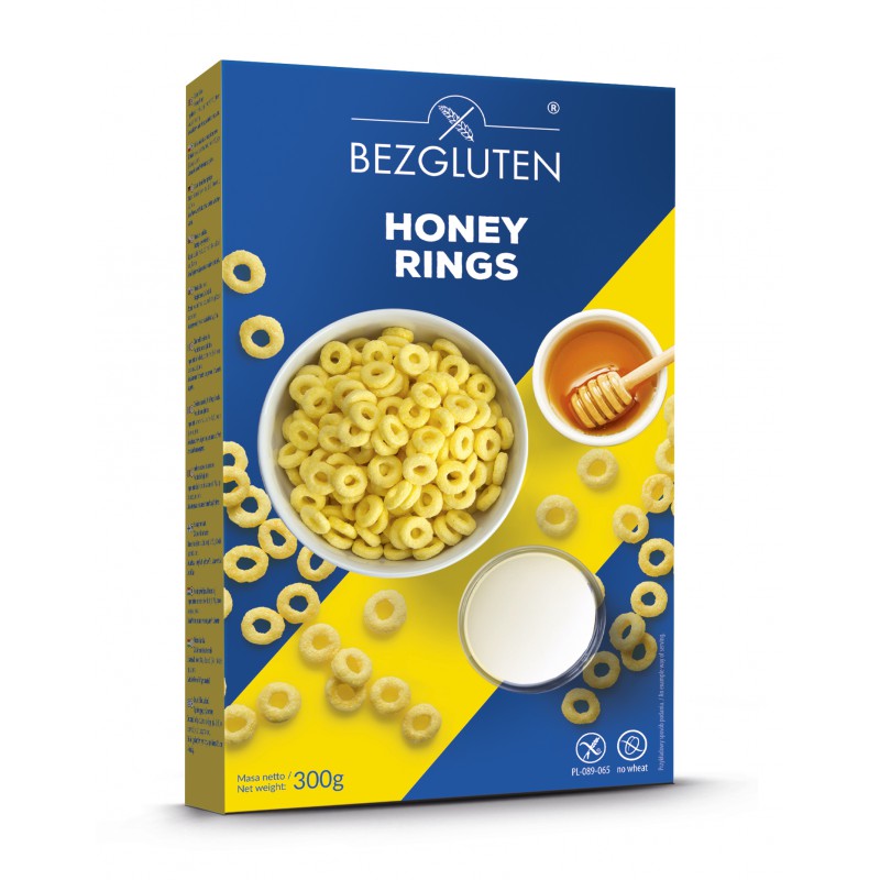 Bezgluten Honey Rings Honigringe glutenfrei weizenfrei laktosefrei