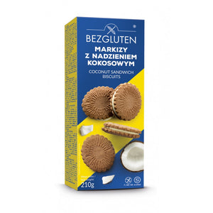 Bezgluten Kokos Sandwich Kekse Doppelkeks glutenfrei weizenfrei