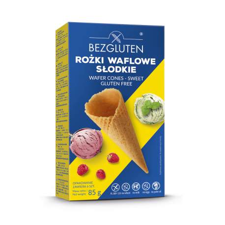 Bezgluten Eistüten Cones Waffeln glutenfrei weizenfrei