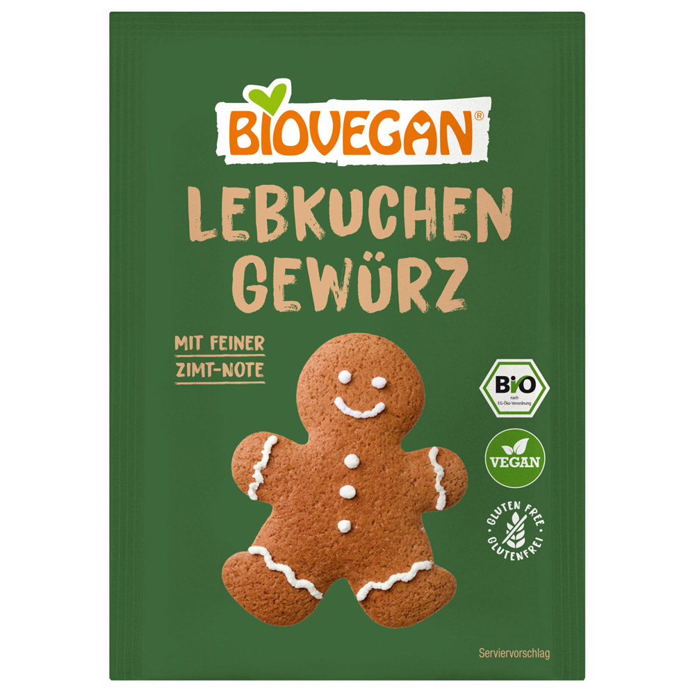 Biovegan Lebkuchen Gewürz mit Ceylon Zimt glutenfrei weizenfrei Bio
