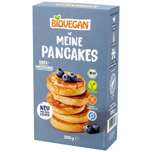 Biovegan Meine Pancakes Backmischung glutenfrei weizenfrei bio vegan