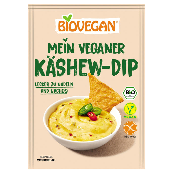 Biovegan Veganer Käshew Snack Dip glutenfrei weizenfrei bio Zöliakie
