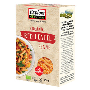 Explore Cuisine Penne Rote Linse Nudeln Teigwaren Pasta glutenfrei weizenfrei