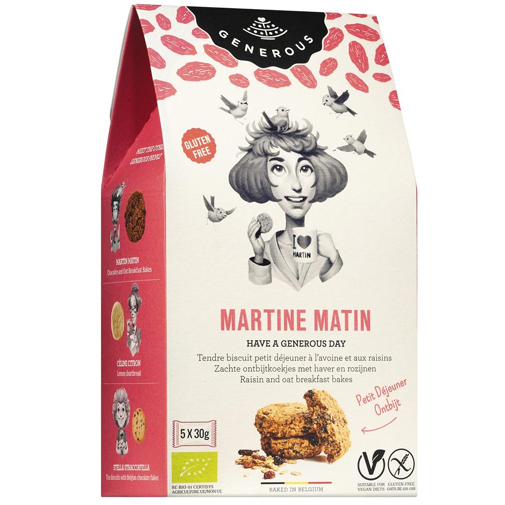 Generous Martine Matin Haferkekse glutenfrei weizenfrei bio Zöliakie