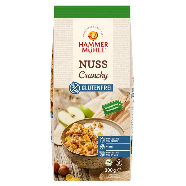 Hammermühle Nuss Crunchy BIO Knuspermüsli glutenfrei weizenfrei