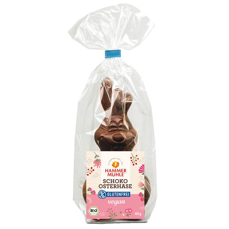 Hammermühle Schoko Osterhase vegan glutenfrei weizenfrei Zöliakie