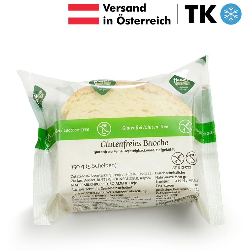 Haubis Brioche geschnitten TK Gebäck glutenfrei Zöliakie