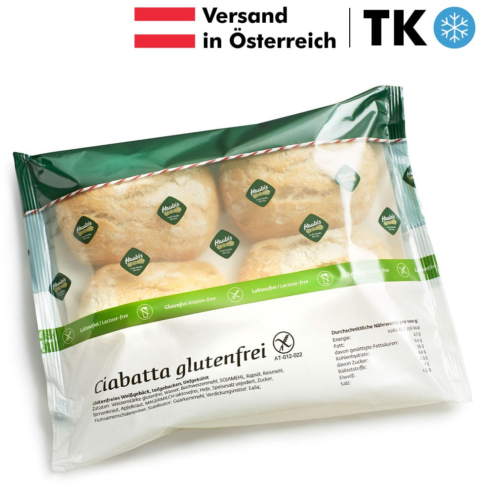Haubis Ciabatta Gebäck TK glutenfrei Zöliakie - easy gluten free