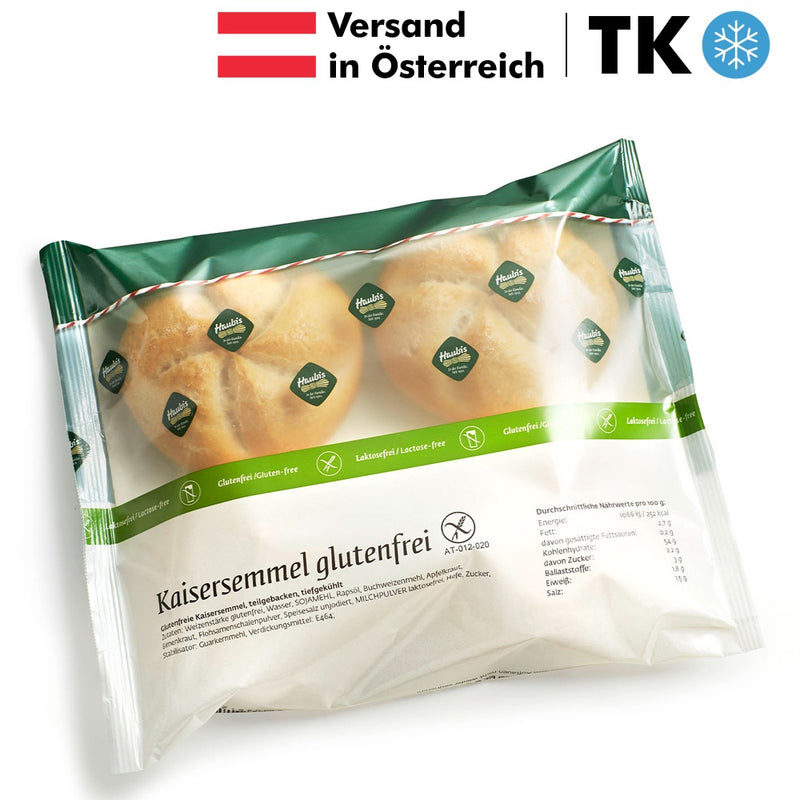 Haubis Kaisersemmel TK Gebäck glutenfrei Zöliakie easy gluten free