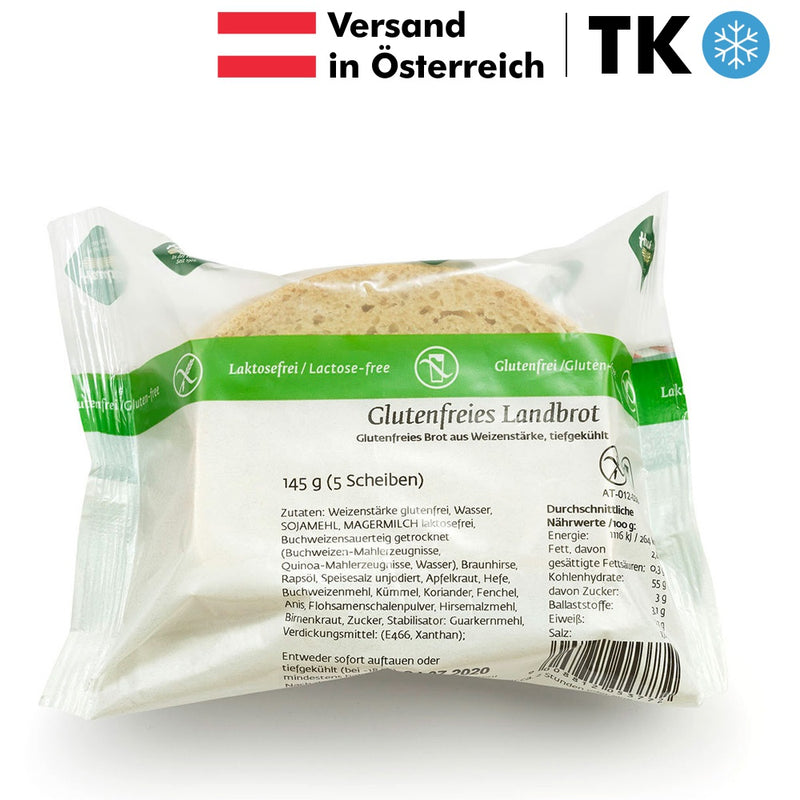 Haubis Landbrot geschnitten TK Gebäck glutenfrei laktosefrei Zöliakie