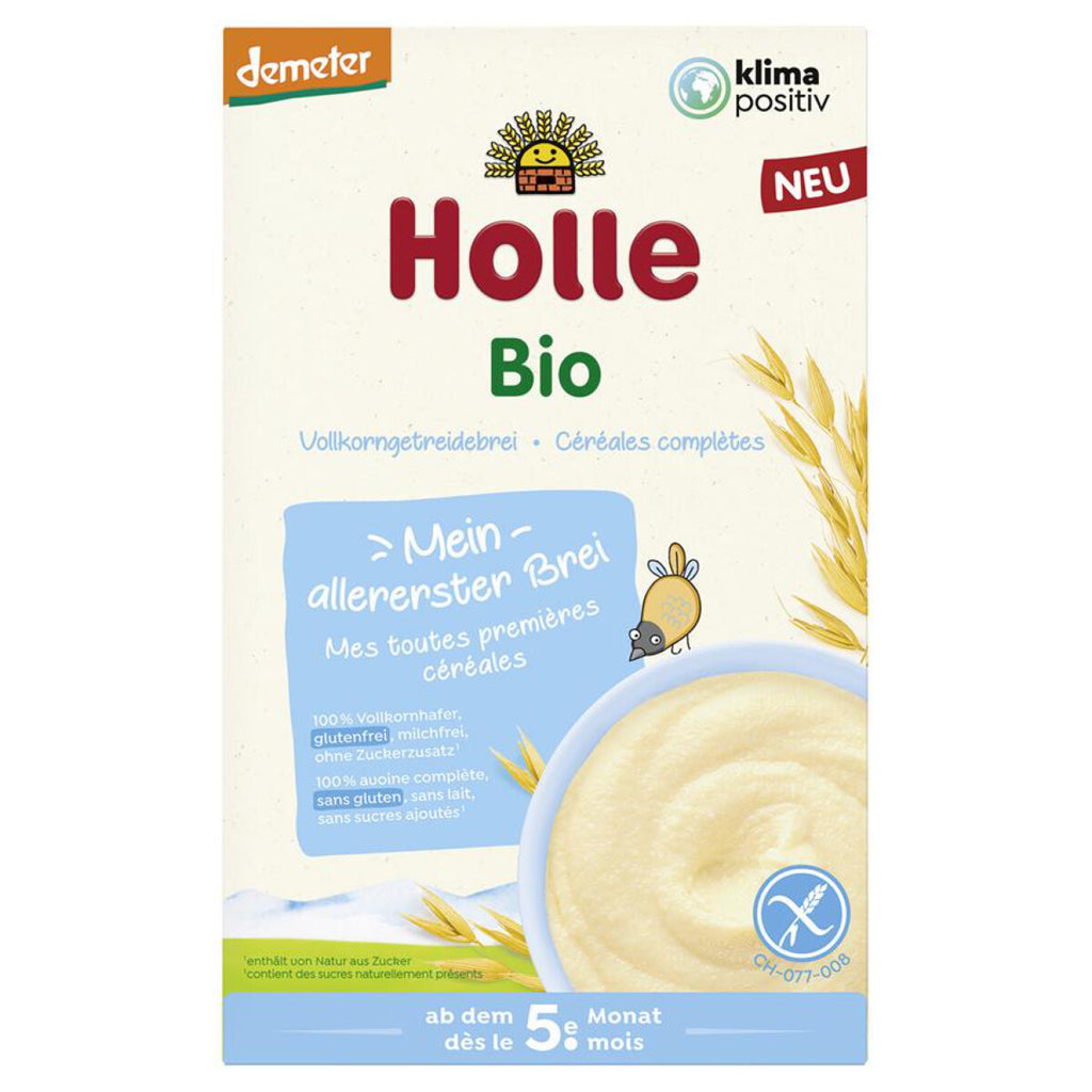 Holle Getreidebrei Hafer Babynahrung glutenfrei bio demeter Zöliakie