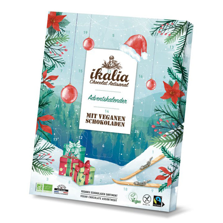 Ikalia Adventskalender Vegan 2023 glutenfrei weizenfrei Weihnachten