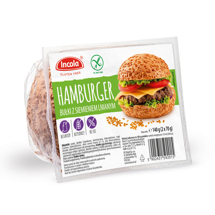 Incola Hamburger Brötchen glutenfrei weizenfrei laktosefrei Zöliakie