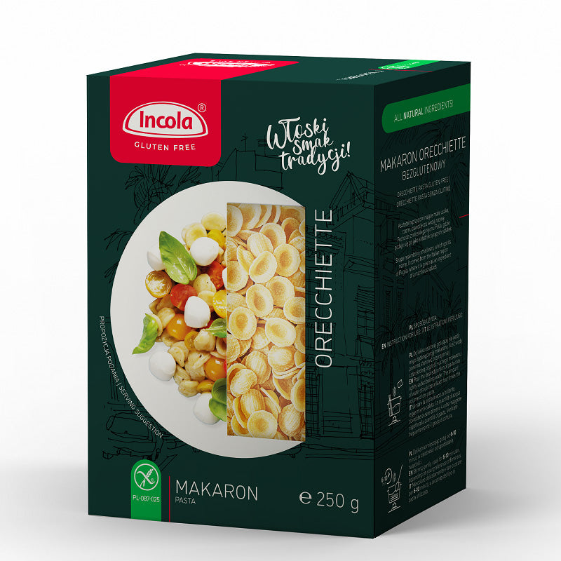 Incola Makaron Orecchiette Pasta glutenfrei weizenfrei Zöliakie