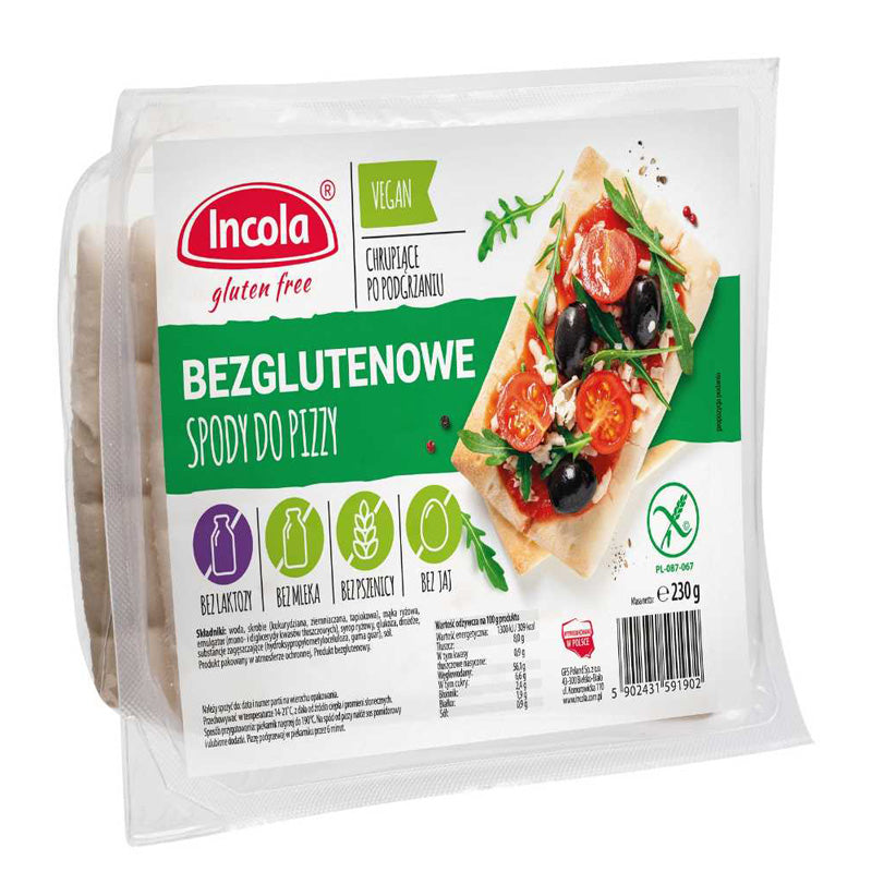 Incola Mini Pizzaboden glutenfrei weizenfrei vegan laktosefrei Polen