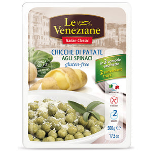 Le Veneziane Gnocchi mit Spinat glutenfrei weizenfrei Zöliakie